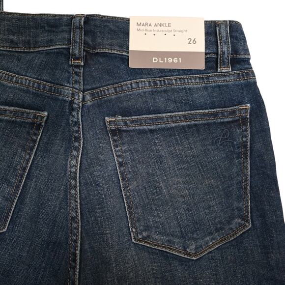 DL1961 Womens 26 Mara High Waist Released Hem Ankle Jeans in SANTORINI NEW - Picture 8 of 13